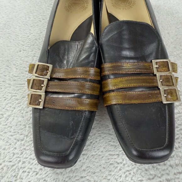 John Fluevog Black and Brown Women's Shoes Size 7 US - Picture 7 of 13